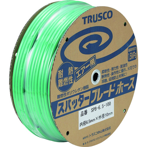 【TRUSCO】ＴＲＵＳＣＯ　スパッタブレードチューブ　６．５Ｘ１０ｍｍ　１００ｍ　ドラム巻